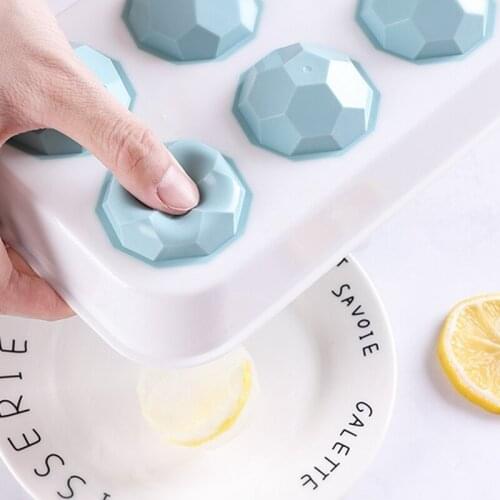 Ice Cream with Cover Food Grade Creative Whiskey Ice Ball Mould 6-Grid Spherical Ice Lattice