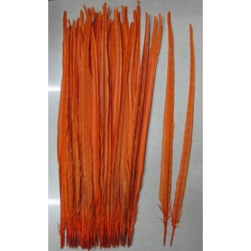Wholesale 100 PCS / lot of beautiful orange chicken tail feathers 50 to 55 cm 20-22 inches celebration decoration