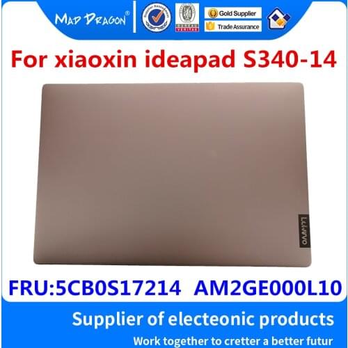 Laptop NEW original LCD Rear Lid Back LCD Top Cover Golden A shell For Lenovo xiaoxin 14 air S340 -14 5CB0S17214 AM2GE000L10