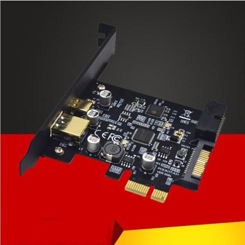 BTBcoin USB 3.0 PCI-E Expansion Card Adapter External USB3.0 Port + 2.4A Fast Charge Internal 19pin Header SATA Power PCI-E Card