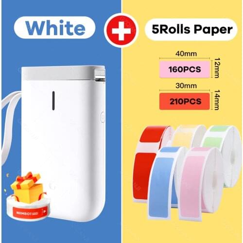 Label printer Portable Pocket Mini Wireles Label Printer Portable BT Thermal Label Printer Home Use Office Fast Printing Printer