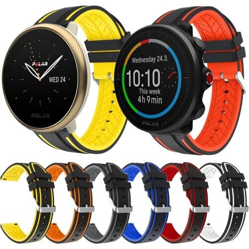 Silicone Strap For POLAR Vantage M2 M / Grit X Rubber Band Watchbands For POLAR IGNITE 2/Unite Wristband Replacement Accessories