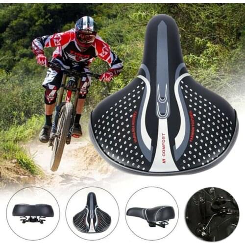 Extra Wide Universal Bike Seat Saddles Cushion Electric Bike Scooter Suspension Coil Spring PU Sponge Seat Bicicleta Ciclismo
