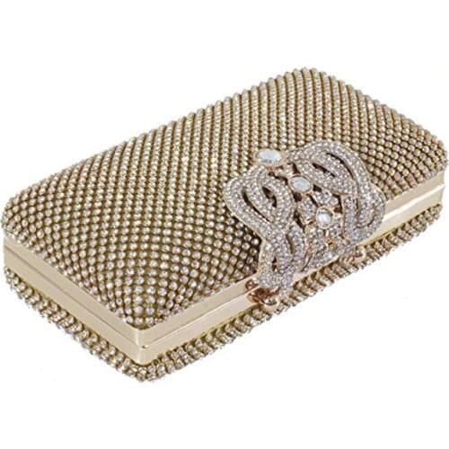 Dazzling Rhinestone Encrusted Evening bag Clutch Purse Party Bridal Prom