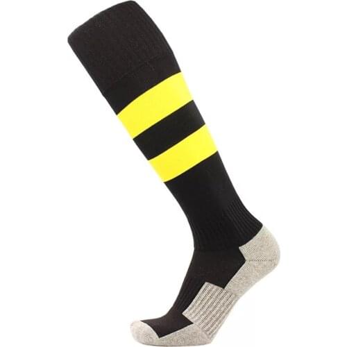 Knitted Black hockey socks in stock with 3 sizes CY004
