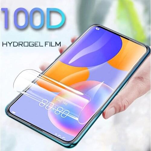 HD soft full cover for huawei y9 prime y7 y6 pro 2019 y5 2018 y9A y9s y8s y8p y6s phone screen protector hydrogel film Not Glass