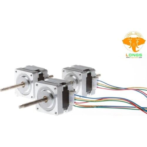 EU free ship[3-8days ship] 3PCS Linear Stepper Motor 12V 0.01 Step 100mm Stroke 16HSL3404 for CNC Router Cut Laser Engraving