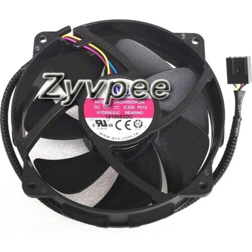 9025 DASH0925R2M P0I0 12V 0.2A 4Wires 4Pin R3 R5 AM4 9cm Circular Cooling Fan