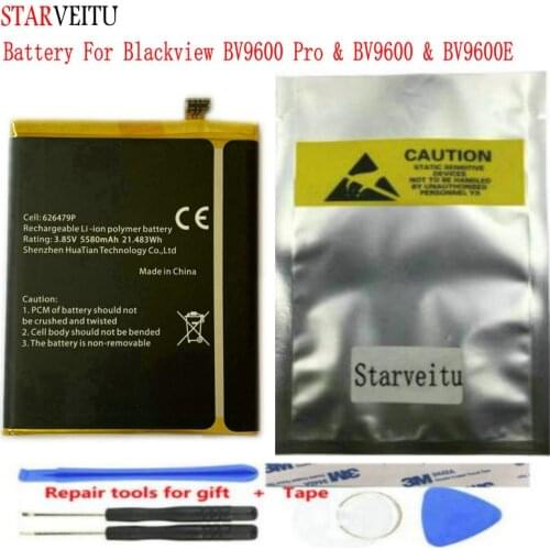 STARVEITU Battery for Blackview BV9600 Pro Replacement Original Li-ion Batteries for BV9600E 5580mAh Battery for BV9600 Bateria