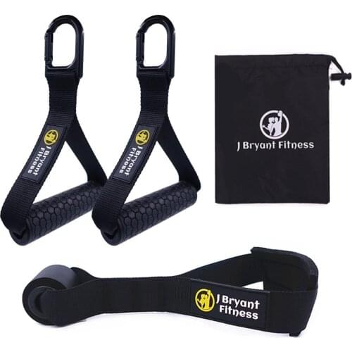 Gym Handle with Door Anchor for Resistance Bands Exercise Training Fitness Workout Accessories Home Gym Cable Machine Attachment