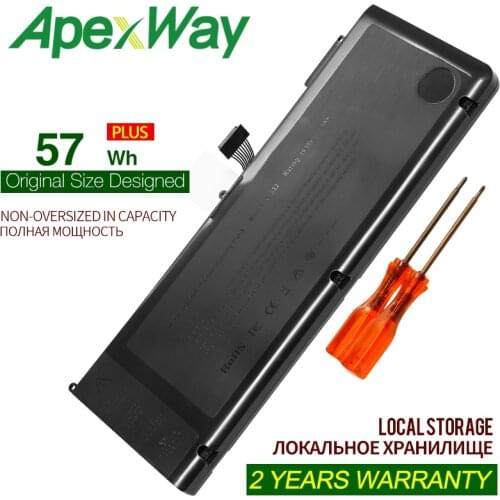 ApexWay New A1382 Laptop Battery for Apple MacBook Pro 15" A1286 2011 2012 Version MC721 MC723 MC847 MD318 MD322 MD103 MD104
