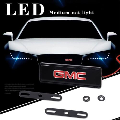 Car Exterior Accessories for GMC Sierra Canyon Yukon Envoy Safari Savana Terrain Auto LED Emblem Badge Sticker Modified Lights