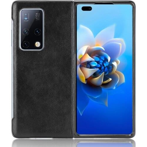 Business Thin Litchi Leather Case for Huawei Mate X2 X 2 MateX2 5G Anti-Scratch Fitted Cover Fundas Coque