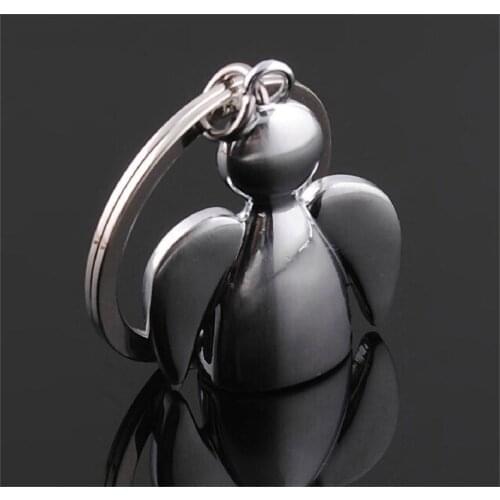 Angel Couple Key Chain - Hot Car Keychain Bag Waist Hanging Gospel Angel Key Ring Lovers Group Jewelry