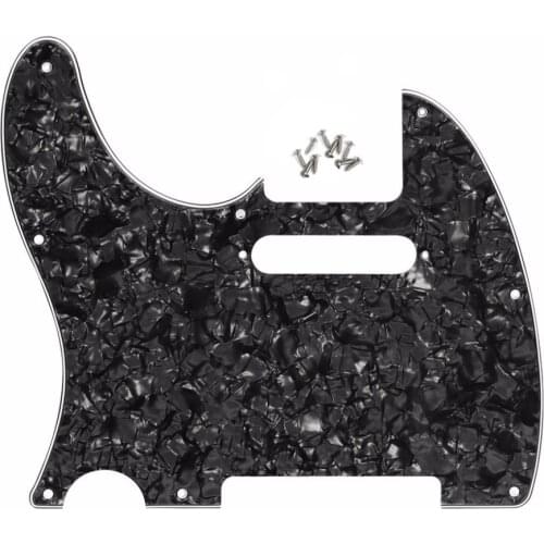 3Ply 8 Holes Left Handed TELE Electric Guitar Pickguard Left Pickguard for Telecaster Style Guitar Replacement (9 color options)