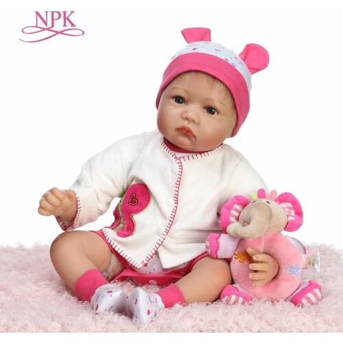 55cm Silicone Reborn Baby Doll Toys Lifelike Interactive Handmade Alive Baby Dolls Play House Girls Fashion Birthday Brinquedos