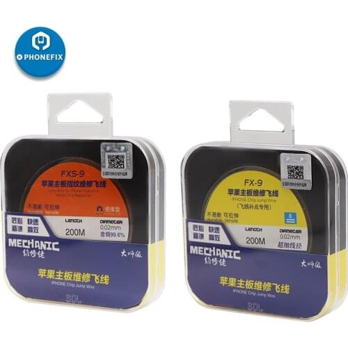 PHONEFIX 0.02mm Motherboard PCB Fingerprint Repair Jumper Wire for Mobile Phone Logic Board PCB Fingerprint Soldering Repair