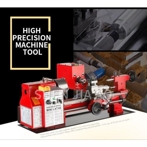 Multi-function Micro Machine Tool Metal Woodworking Desktop Metal Woodworking Lathe Machine Industry Beads Processing Machine1PC