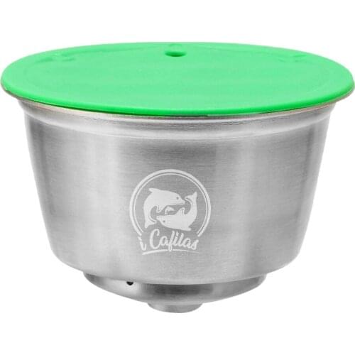 Refillable Coffee Capsule Cup Eco-friendly Coffee Baskets W/ Spoon Brush