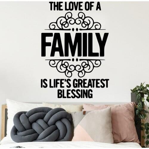 Phrasefamily Wall Art Decal Wall Art Sticker Murals Removable Vinyl Mural Wallpaper Waterproof Wall Art Decal
