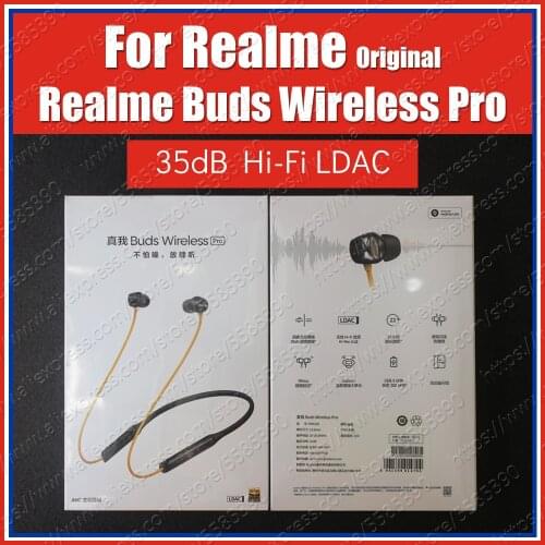 RMA208(2020) LDAC 35dB Original OPPO Realme Buds Air Wireless Pro Bluetooth Earphones Neckband headsetActive Noise Cancellation