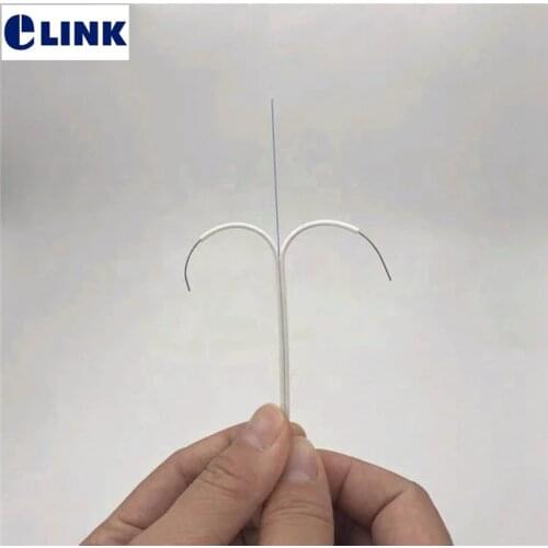 1000mtr ftth drop cable 2 steel wire 1 core G657A optical fiber black white 2km/roll GJXH-2B6a2 indoor Butterfly cable ELINK