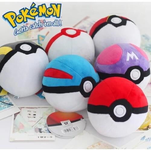 Pokemon Animals poke Ball Cute Pikachu balll Plush Plush Dolls pokemon action figures Pendant Stuffed Doll Toys Kids