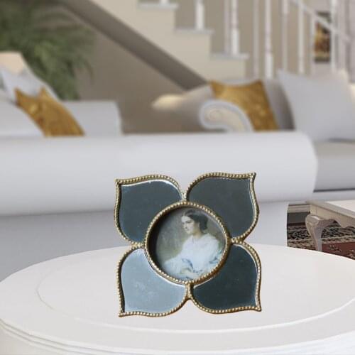 Resin Makeup Mirror Photo Frame Picture Frames Table Dressing Room Ornaments