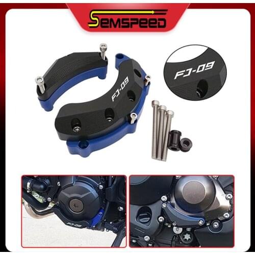 SEMSPEED CNC Motorcycle Frame Slider Engine Guard Cover For YAMAHA FJ-09 FJ09 2015-2020 MT09 FZ-09 XSR900 MT-09 Tracer 900 /GT