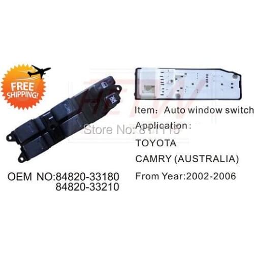 Power Window Regulator 84820-33180 for toyota camry(australia), Master Window Lifter Switch Control Button, Free Shipping