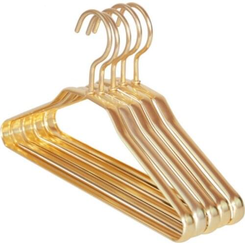 Clothes Hangers Aluminum Metal Luxury Anti-rust Shirts Dress Coat Rack Waterproof Kids Baby Hangers Rack SN1560