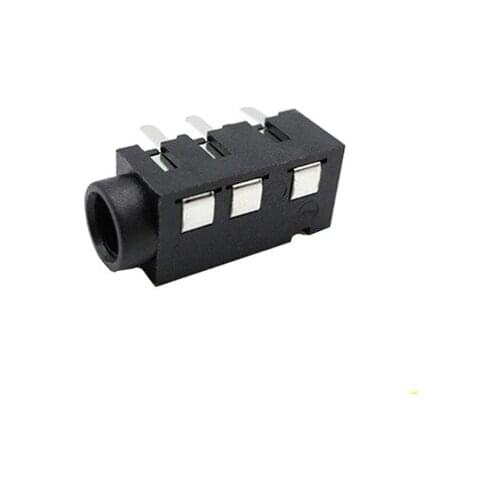 100PCS PJ320D 3.5MM Headphone Jack Socket Female Connector for Audio Video 3+1 4Pin SMD Audio Jack
