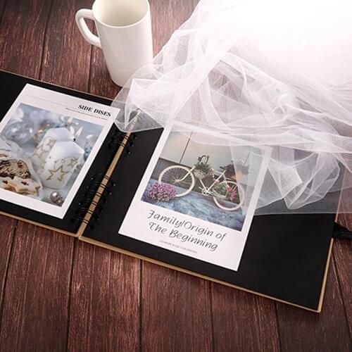 20/40 Pages Scrapbook DIY Photo Album Craft Paper Valentines Day Gifts Wedding Guest Anniversary Travel Memory Book