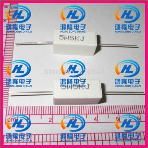 20pcs/lot) 5W5K ohm +/-5% 5W 5K 5W 5KRJ 5W5KJ Cement resistance