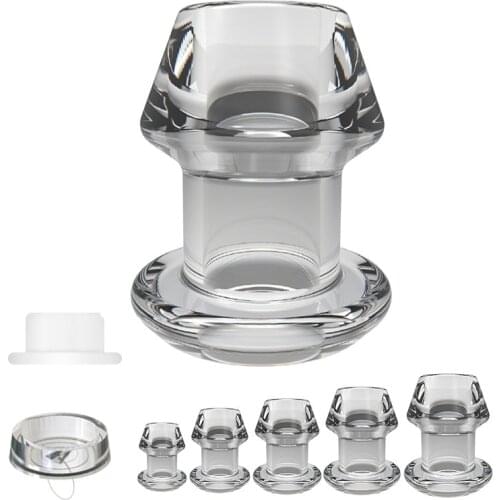 5 Sizes Hollow Anal Plug Butt Plug Anal Dilator Enema Soft Speculum Prostata Massager Sex Toys for Woman Men Sex Products