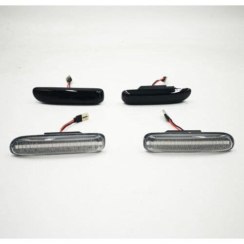 For BMW 3 Series E46 Sedan Coupe Wagon Convertible 1997-2001 Led Dynamic Turn Signal Light Side Fender Marker Sequential Lamp
