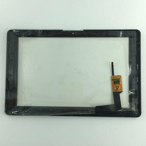 Capacitive touch Screen Digitizer Glass Panel with black frame Replacement Parts for FPC101-0910CT Tablet PC