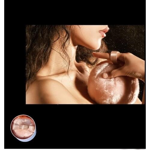 Flash flash ball body glitter plush powder puff fairy peach granule pomade ball