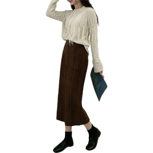 Женские вязаные юбки Hirigin China At AliExpress