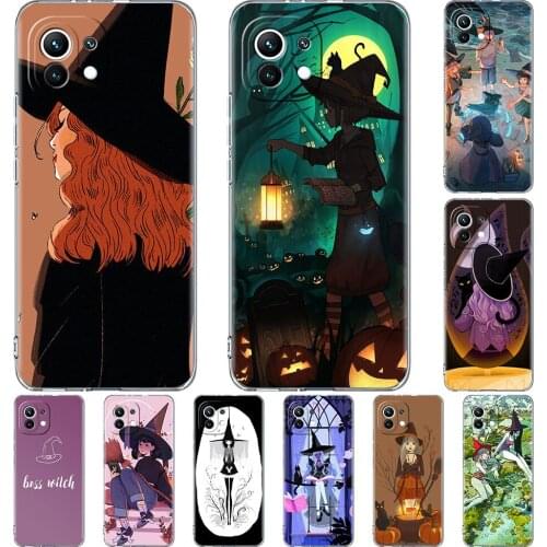 Clear Case for Xiaomi Mi Poco X3 NFC M3 11 10T Lite Phone Soft Cover Note 10 Pro 9T Transparent Celular Girly Pastel Witch Goth