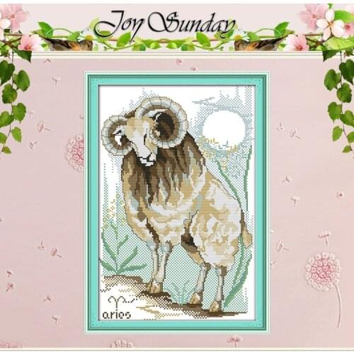A Goat Patterns Counted Cross Stitch 11CT Printed 14CT Cross Stitch Set Wholesale Animal Cross-stitch Kits Embroidery Needlework
