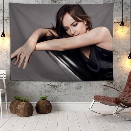 Dakota Johnson Wall Hanging Tapestry Home Party Decorative Tapestries Photo Background Cloth Table Cloth Wall Tapestry
