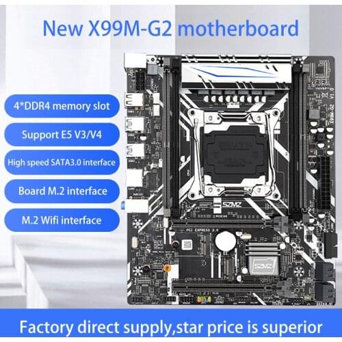 Desktop Computer Motherboard LGA 2011-3 DDR3 M-ATX Server Motherboard with PCI-E 16x/8x Interface