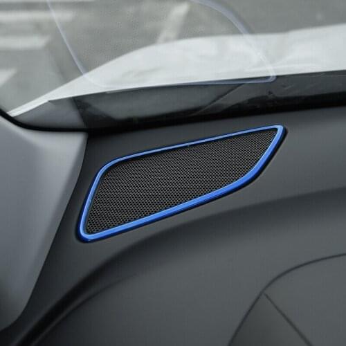 Stainless steel For Chevrolet Equinox 2017-18 Car Front Speaker Audio Ring Cover Trim Auto Interior Moulding Accessories Sticker