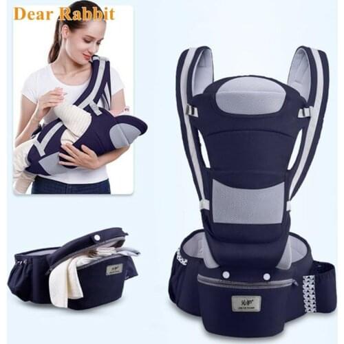 New born 0-48 Month Ergonomic Baby Carrier Infant Baby Hipseat Carrier 3 In 1 Front Facing Ergonomic Kangaroo Baby Wrap Sling