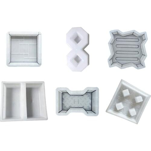 Plastic Garden Path Maker Paving Cement Mold Road Concrete Pavement Mold DIY Walk Manually Road Path Paving Cement Brick Mould