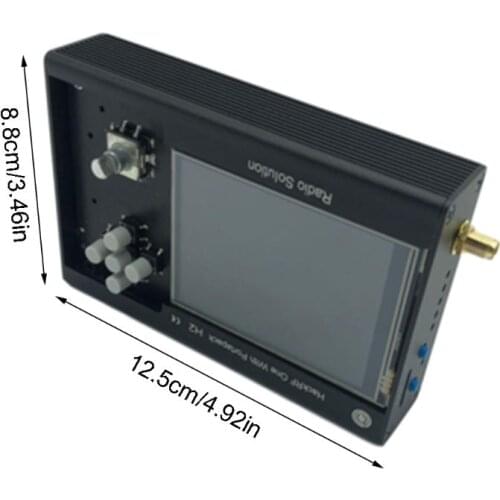 P82F PORTAPACK H2+HACKRF ONE SDR Radio with Havoc Firmware 0.5ppm TCXO GPS 3.2inch Touch LCD Protective Metal Case