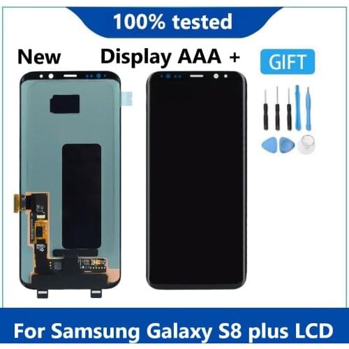 Super AMOLED For Samsung Galaxy S8 plus LCD Touch Screen Digitizer G955 G955F G955A G955T G9550 display screen Show perfect