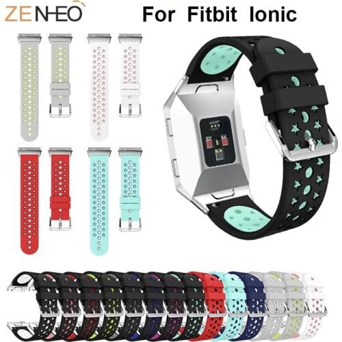 Silicone Soft watch band For Fitbit Ionic Watches strap belt replacement For Fitbit Ionic Bracelet wristband Smart accessories