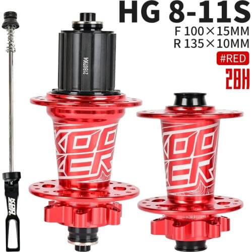 New Koozer XM490 Hubs Sealed 4 Bearing MTB Mountain Bike Hub Rear Hub 10*135mm QR 12*142mm Thru 32 Holes Disc Brake Bicycle Hub